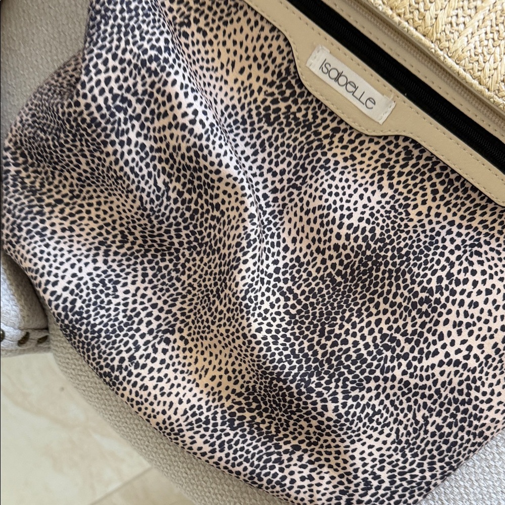 Isabelle Large Straw Zippered Tote with Interior Pockets - Picture 12 of 15